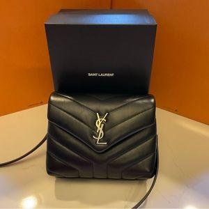 YSL Toy Loulou Matelasse Calfskin V flap